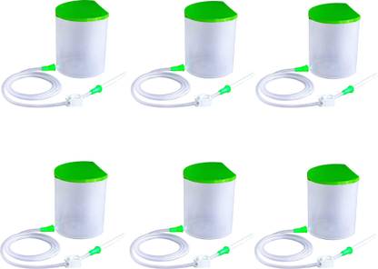 LISAMED Adults Reusable & washable Enema kit for Home use with Instruction (Pack of 6) Urine Pot