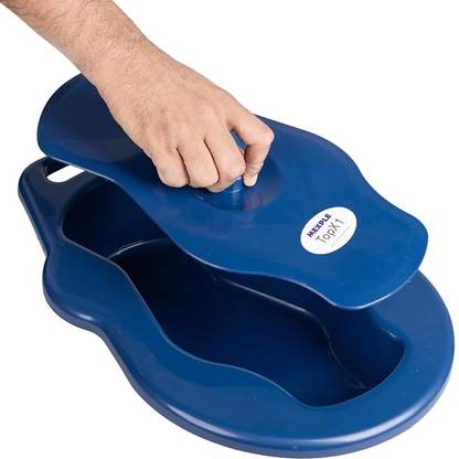 MEXPLE TopX1 Bedpan with Lid Cover - Blue Urine Pot
