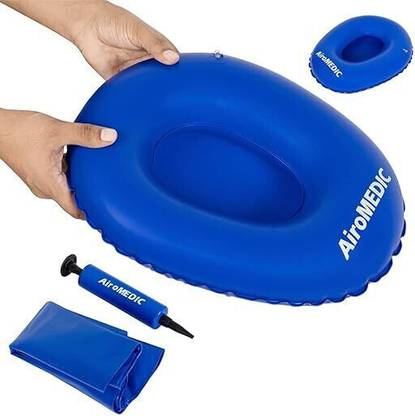 AiroMedic Portable Air Bedpan, Inflatable Cushions Potty for Home Elderly Bedridden Urine Pot