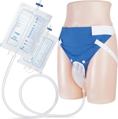 RAJry Blue Cloth Reusable Male Urine Bag 2000 Ml+1000 Ml Urine Pot