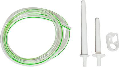 LISAMED Enema Kit Tube, 1.5 Metre Silicone Tube, 2 Nozzles with Water Flow Control Clamp Urine Pot