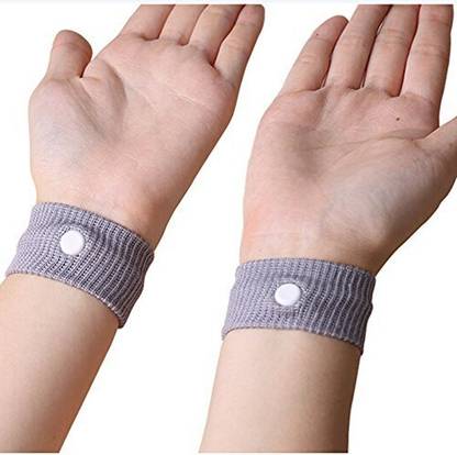 MBVTREADS Anti-Nausea Acupressure Wristband Motion Sea Air & Travel Sickness,Vomiting Belt Vomit Bag