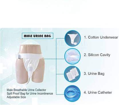 Vinayakart Urine Bag for Men 2000ML Urine Pot