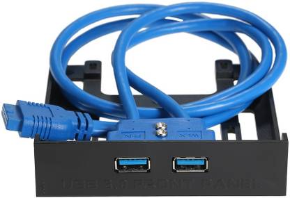 SCALEBEE USB 3.0 Front Panel Hub 2 Port Expansion Bay 20 Pin to USB3.0 60cm Bracket USB Adapter