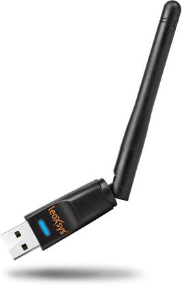 LeoXsys Wireless USB Wi-Fi Adapter LAN Card with External Antenna - Desktop USB Adapter