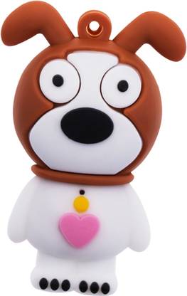 Lyla 16GB Cartoon Dog Type Soft Rubber USB Flash Drive U Disk Memory Stick Pen for La USB Adapter