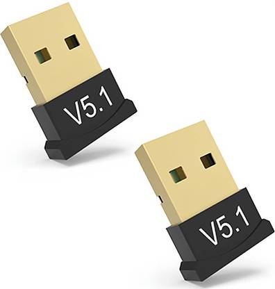 Espouse Combo of 2x USB Bluetooth 5.1V Adapter Support Windows-7,8,10,11/Vista/XP,Mac USB Adapter