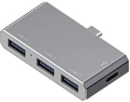 VOOCME Type-c with 1 USB 3.0 Port Type-C/OTG 4port 3.0 Hub,Function Support 2 USB 2.0 Port High Speed Type-C Port Compatible PC & Laptop USB Flash Drive