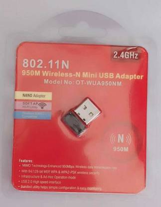 Kizma USB WiFi Adapter for PC, 850 Mbps Wireless Network Adapter for Desktop USB Adapter