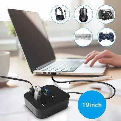 TECHGEAR All in One USB Hub Combo 3 USB Ports USB 2.0, for Micro SD support USB Adapter USB Adapter