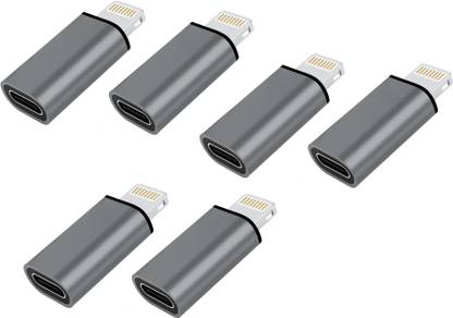 FKU (6PC) USB C Female to Lightning Male Adapter for iPhone USB Adapter