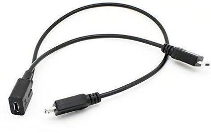 TECHGEAR MICRO USB Female TO 2 PORT MicroUSB Male Dual SPLITTER Cable Adaptor Converter USB Adapter