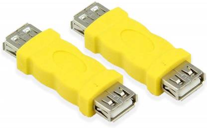 fdealz Reversible USB 2.0 0.02 m 2 Pieces of USB 2.0 Female to Female Coupler Extension Adapter , USB Female to USB Female Coupler