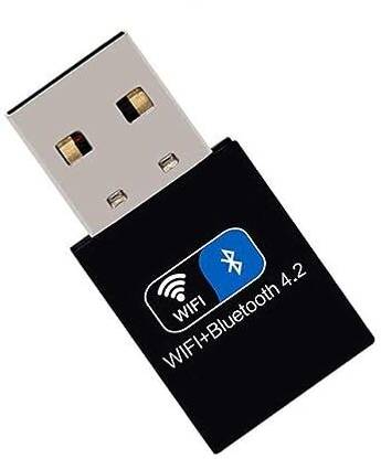 RuhZa Wireless Dongle 2 in 1 USB 4.2 Bluetooth WiFi Adapter 150Mbps Network USB Adapter