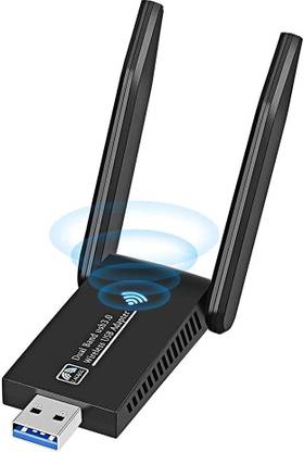 Verilux USB WiFi Dongle for PC, AC1300Mbps USB3.0 WiFi Adapter, 5dBi Dual Band USB Adapter