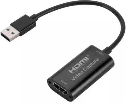 VOOCME Audio Video Capture Card HDMI to USB 2.0 4K 30fps Record Computer Live Streaming USB Adapter