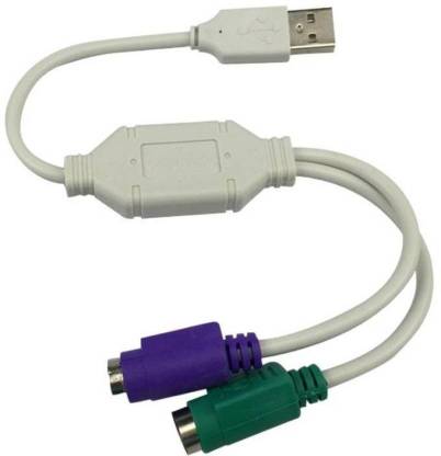 Etake USB to Dual PS2 Mouse Keyboard Usb to PS2 Cable Dual Converter USB Adapter