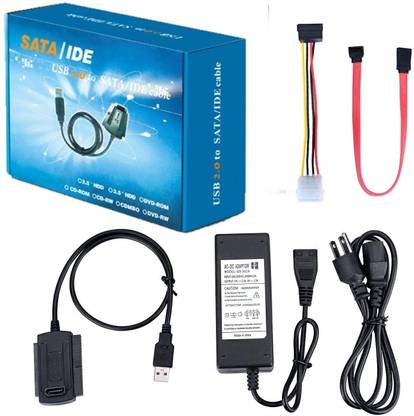 microware Sata/Pata/Ide Drive To Usb 2.0 Adapter Converter Cable For 2.5''/3.5'' USB Adapter