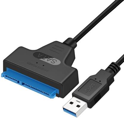 microware SATA to USB Cable, USB 3.0 to SATA III Hard Drive Adapter for 2.5-Inch HDD & SSD USB Adapter