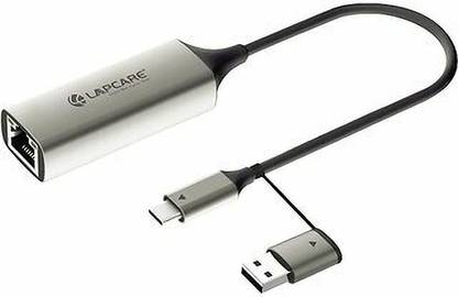 LAPCARE USB 3.0 & Type C to Gigabit Ethernet LAN Network Adapter for Personal Computer USB Adapter