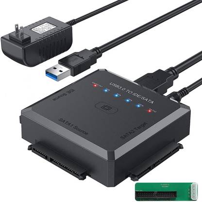 microware USB 3.0 to SATA IDE Adapter External Hard Drive for Universal 2.5" 3.5" SSD USB Adapter