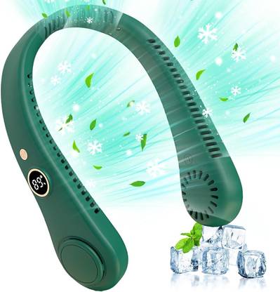 Cubonic Headphone Design, 3 Speeds Portable Neck Fan, USB Charging, 360° Wearable Fan - No Hair Twisting Rechargeable Fan
