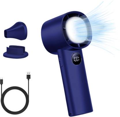 MAK Portable Handheld Fan, Rechargeable, 10000RPM Speed(1-100) with Digital Display Hand Fan for Travel, Office, Camping, Makeup USB Fan