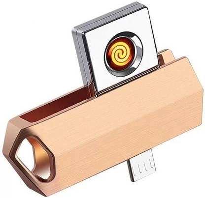 GREYFIRE Ultra-thin Type C USB Lighters for Phone U-Disk Plasma Lighters Tungsten Flameless Keychain Without Battery Cigarette Lighter