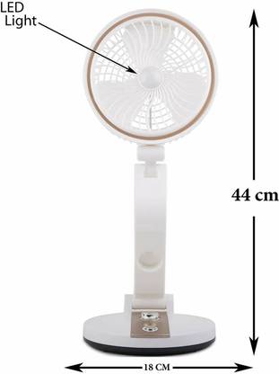 Keekos Rechargeable Folding Fan with LED light , USB , Led Light Folding Rechargeable Fan With Powerful LED Light And Multifunction Foldable Rechargeable Fan