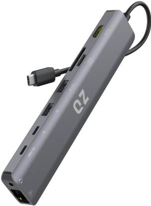 QZ [4K 60Hz, 9 in 1] USB-C Hub with HDMI 4K 60Hz Type C Dock Laptop Docking Station QZHB72 USB Hub