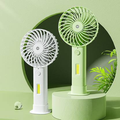 TECHOMANIA Rechargeable 3-Blade Handheld & Table Fan with LED Light Portable Indoor Outdoor floss gvv Bluetooth