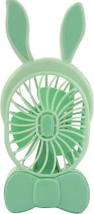 Sage Square Cute Rabbit Shape Rechargeable Mini Handheld Desk USB Fan & Built-in Battery Cute Rabbit Shape Rechargeable Mini Handheld Desk USB Fan & Built-in Battery USB Fan