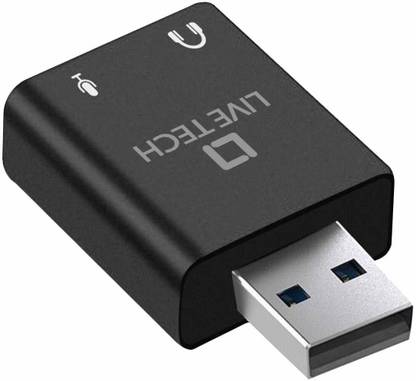 Live Tech 7.1 Channel External USB Sound Card HiFi Magic Voice Champ Sound Card