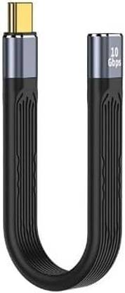 microware USB C Extension Cable, Extender Cord USB 3.1(10Gbps) Male to Female Charging Compatible for MacBook Pro/Air, Nintendo Switch, Laptop, Tablet and Mobile Laptop Accessory