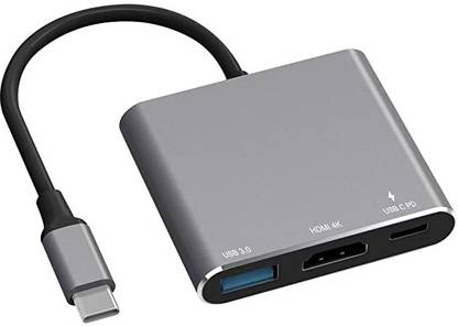 VOOCME Compatible for MacBook Pro M1/16-20 Air M1/18-20 Ipad pro USB C Multiport Aut USB V Adapter with 4K HDMI Outp3.0 Port & USB-C USB Hub