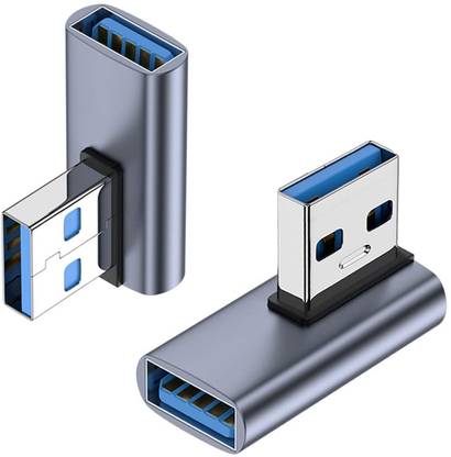 VOOCME Left Angle USB A Male to Female Converter Extender for PC, Laptop 90 Degree USB 3.1 Adapter HDMI Connector