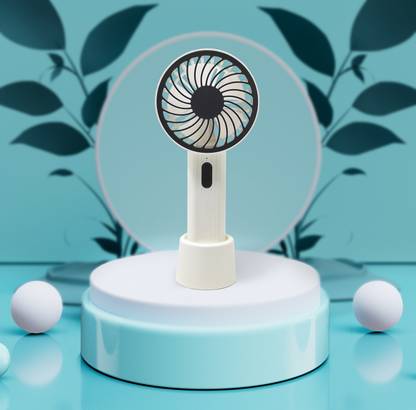 lukzer 1PC Handheld Mini Portable USB Fan 3 Speed Base Cooling Fan Rechargeable Personal Cute Fan for Travel Indoor Outdoor (21x9x5.7cm) USB Fan