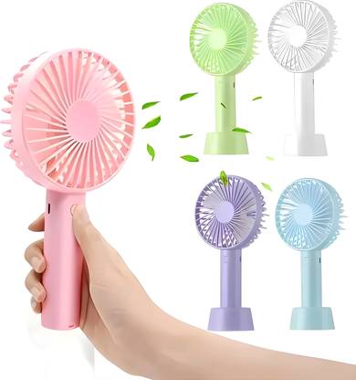 Zenex store Mini Portable Usb Hand Fan or DC Fan - 3 Speed Modes Rechargable Handheld Fan Mini Gadgets USB Fan