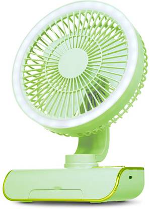 Litanika Portable Tabel Fan, Desk Fan, Cooling Fan - Fan with Light, Gaming USB Fan Rechargable USB Fan, USB Air Cooler