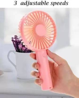 Epriko Portable Handheld Small Plastic Hand Fan(Pink Color) cute pink fan USB Fan