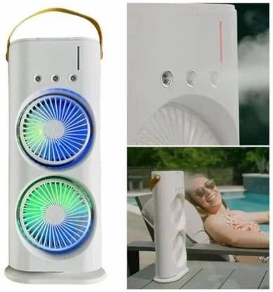 TECHEL Double Ended Mist Spray Fan Desktop with zsa2 Double Ended Mist Spray Fan Desktop with cbn2 USB Fan