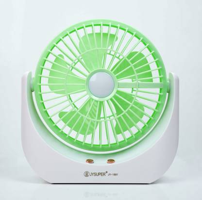 Terviiix JY-1881 Strongwind HighSpeed 5-Speed Rechargeable Table Fan with LED Light, Portable Fan USB Fan
