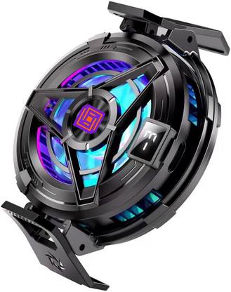 Cubonic Magnetic Mobile Cooler|Metal Adhesive Plate|Universal Clip|LED display SL17 USB Fan