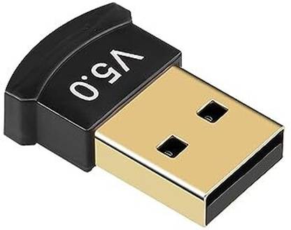 RuhZa USB Bluetooth Adapter , 5.0 Bluetooth Dongle Receiver For Pc,Supports Windows 11/10/8.1/7 for Desktop, Laptop, Mouse, Keyboard, Laptop Accessory