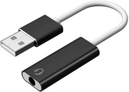 Zorbes USB Sound Card USB to 3.5mm Jack Audio Adapter USB External Stereo Sound Adapter PC, Compatible with PS5, PS4 Plug & Play No Drivers Needed, Black USB Hub