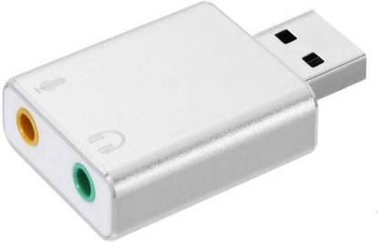 TECHGEAR Channel Adapter Free Drive for Desktop,Speakers, Microphone Sound Card 7.1 Sound card External USB Sound Card HIFI Magic Voice 7.1 Channel Adapter Sound Card