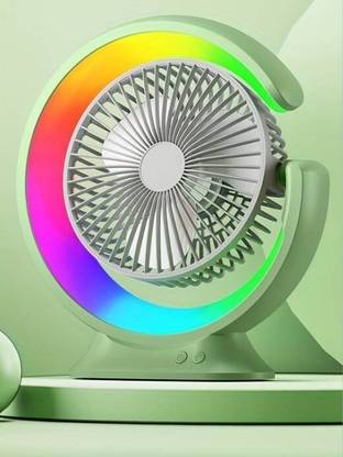 VASANT 360° Rotate Personal Cooling Fan for Home Office Portable Travel USB Rechargeabl Handheld Lightweight Rechargeable Mini Battery Operated Personal USB Fan