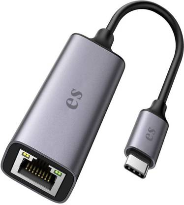 eller santé USB C to RJ45 Gigabit Ethernet Network Adapter/RJ45 LAN Wired Adapter USB 3.1, Compatible with MacBook, Chromebook, and Other Type-C Enabled Device USB Hub