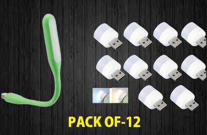 BZILO USB Plug and Play Light USB LED Light PC Pack of-12-(150) USB Plug and Play Light USB LED Light Pack of-12-(7) Led Light