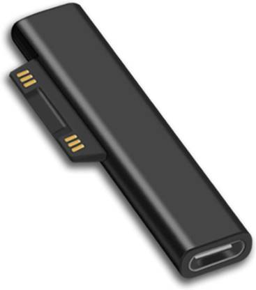 RuhZa Surface Connect to USB C Charging Connector Compatible for Microsoft Surface Pro 7/6/5/4/3 Go 1/2 Surface Laptop 4/3/2/1, Must Works with 45W 15V/3A Laptop Accessory